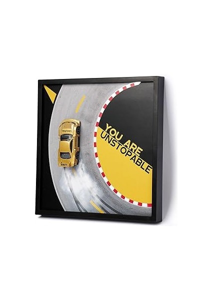 Drift Temalı Dekoratif Oyuncak Arabalı Çerçeve