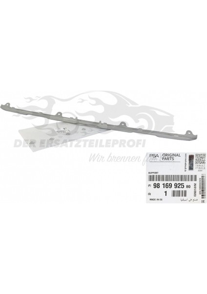 Citroen Berlingo- 2019-2024 Ön Tampon Alt Çıtası Sıyah (Tw) Oem No (9816992580)