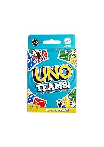 Games Uno Teams™ Kartlar Aile ve Arkadaşlarla Bir Araya Gelinen Akşamlara, Seyahatlere, Kamp