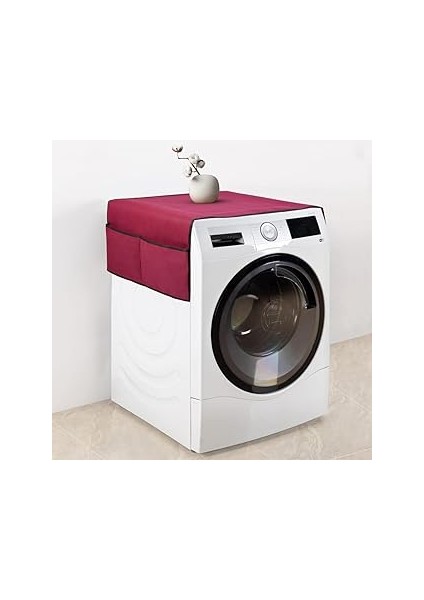 Palm Çamaşır Makinesi Örtü 4 Cepli Banyo Düzenleyici Organizer Su Geçirmez Örtü (Bo