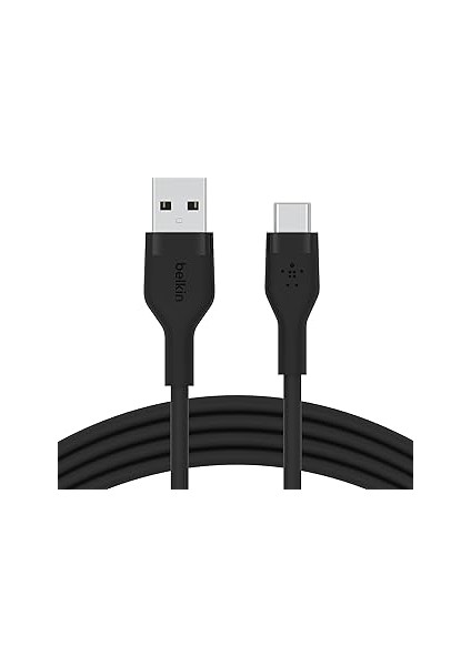 Belkin Boostcharge Flex Silikon USB Tip C - A Kablosu (2m/6,6ft), USB Usb-If Sertifikalı Usb-C Şarj
