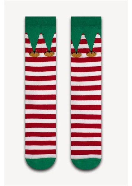 Noel Şerit Havlu Çorap