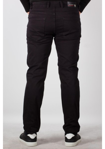 Erkek Chino Pantolon Gabardin Slim Fit Dar Kesim Siyah 2160 modelleri