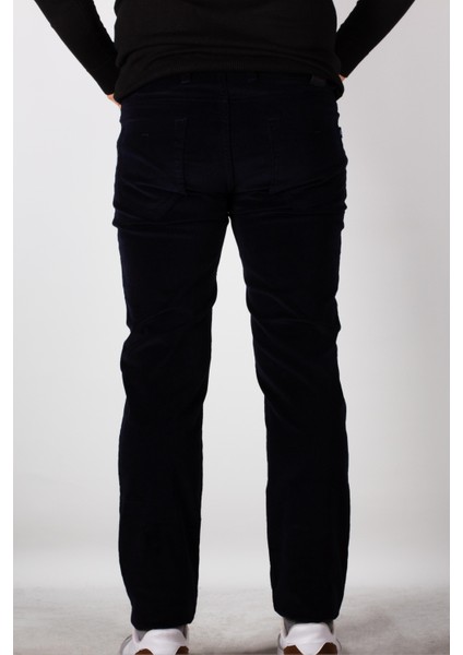 Erkek Kadife Pantolon Likrali Regular Fit Lacivert 2228 modelleri