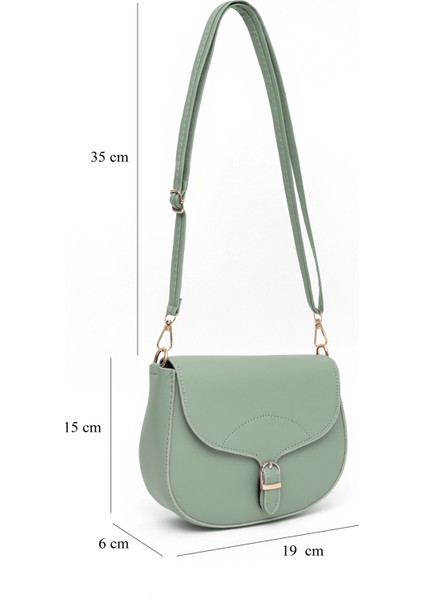 Mint Yeşil SHK17 Suni Deri, Tek Bölmeli, Çıtçıt Kapama, Ayarlanabilir Askılı,el, Kol ve Omuz Çantası modelleri