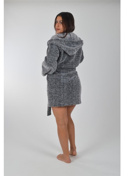 Kapşonlu Unisex Wellsoft Peluş Sabahlık | Borno fiyatları