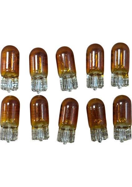 Turuncu Dipsiz T10 Park Plaka Ampulü 12V 5W 10 Adet Fiyatı (1987 302 820) fiyatları