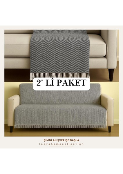 Koltuk Örtüsü 2'li Set Geleneksel Dokuma % 100PAMUKLU