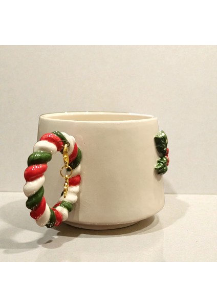 3D Kabartmalı Yeni Yıl 2026 Veya Harf Charm Hediyeli El Yapımı Seramik Kokinalı Kupa Bardak Mug fırsatları