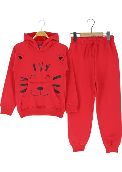 Erkek Çocuk Eşofman Takım Baskılı Kışlık Şardonlu