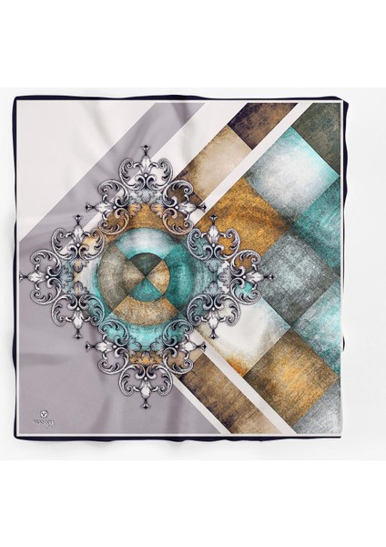 %100 Ipek Kadın Desenli Bandana 80X80 fiyatları