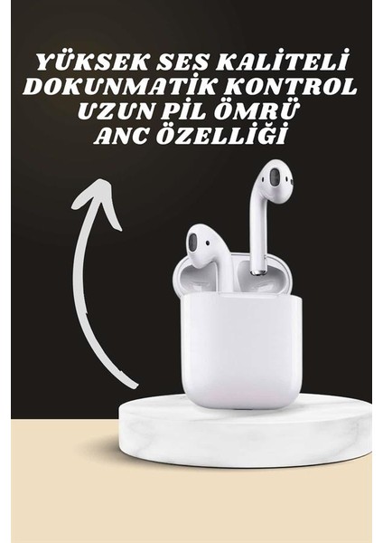 7 Kordonlu Akıllı Saat ve 2.nesil Kulaklık Yüksek Ses Kaliteli Uzun Pil Ömrü