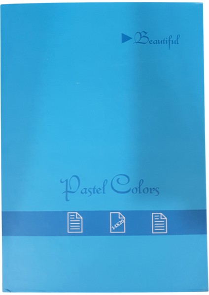 Pastel Colors Sert Kapak Not Defteri 17X24CM 100 Yaprak Kareli