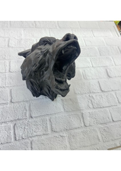 Dekoratif Siyah Ayı Duvar Heykeli Asılabilir Hediyelik 25X19 cm fiyatları