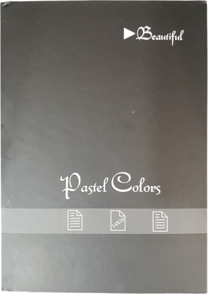 Pastel Colors Sert Kapak Not Defteri 17X24CM 100 Yaprak Kareli