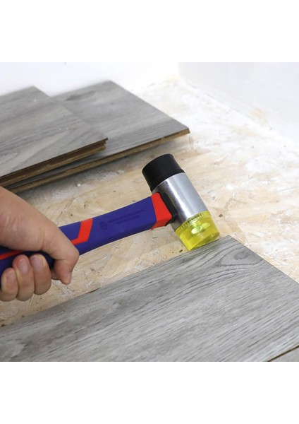WP241036 40MM Fiberglas Saplı Çift Başlı Hassas Lastik Çekiç fırsatları