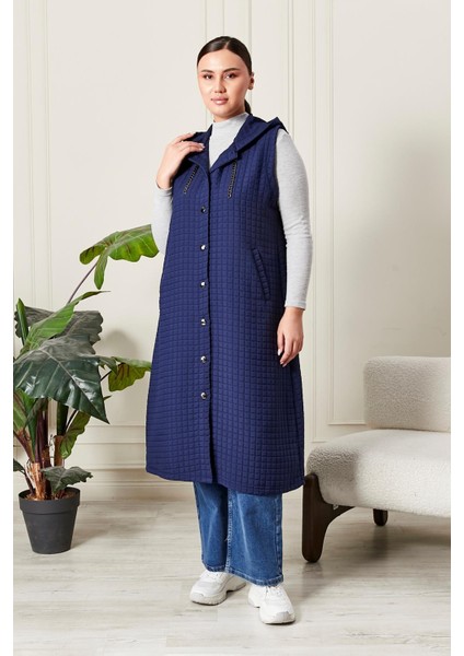 Kadın Büyük Beden Kapitone Yelek modelleri