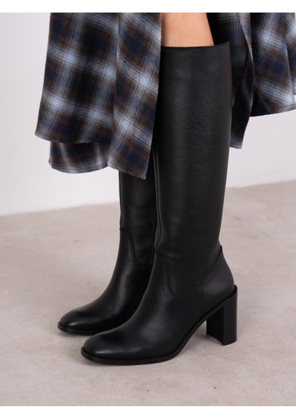 Zandra Siyah Hakiki Deri Kadın Çizme fiyatları