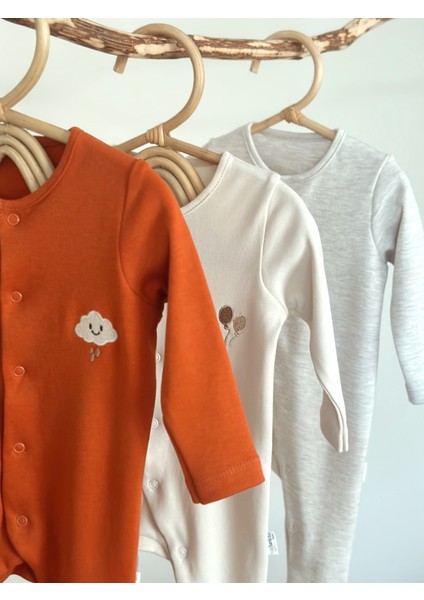 %100 Pamuk Aç/kapa Patikli Ekstra Yumuşak Doku Tulum Seti Oeko-Tex Sertifikalı fırsatları