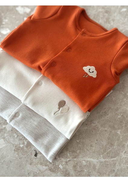 %100 Pamuk Aç/kapa Patikli Ekstra Yumuşak Doku Tulum Seti Oeko-Tex Sertifikalı indirimleri