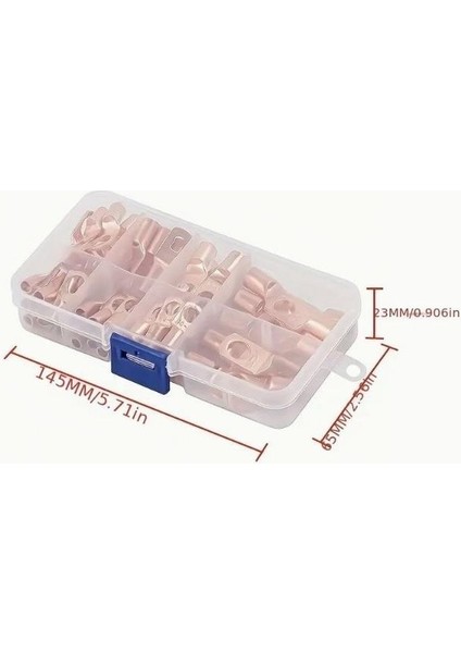 60 Adet Skp Sıkmalı Kablo Pabucu Bakır 6-25MM 8 Çeşit Şeffaf Çantada indirimleri