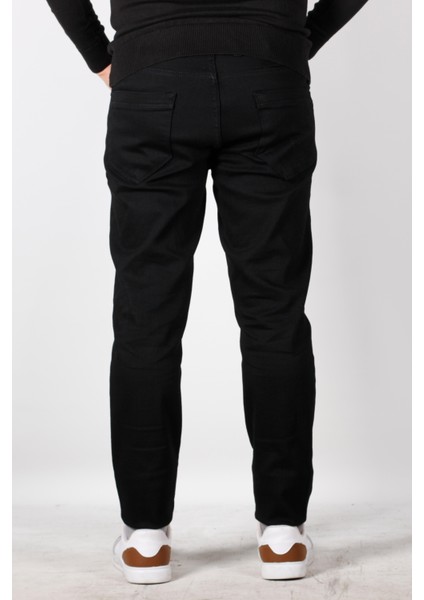 Erkek Kot Pantolon Slim Fit Dar Kesim 5 Cepli Siyah 2271 6144 modelleri