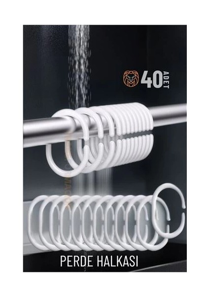 Bfs Banyo Perde Halkaları 40 Adet