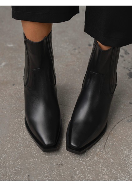 Rudyy Siyah Hakiki Deri Kadın Bot indirimleri