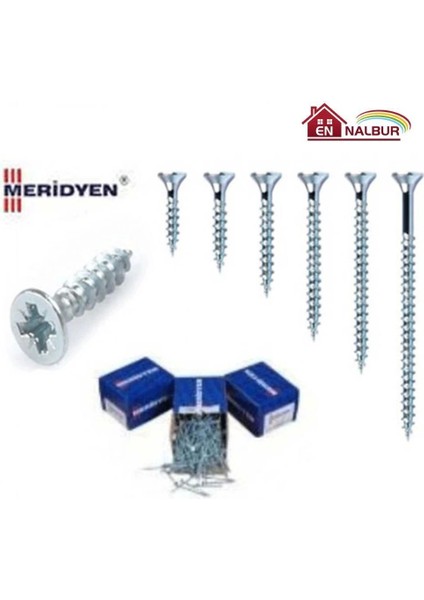 Meridyen Sunta Vidası 6X200 (5 Adet)