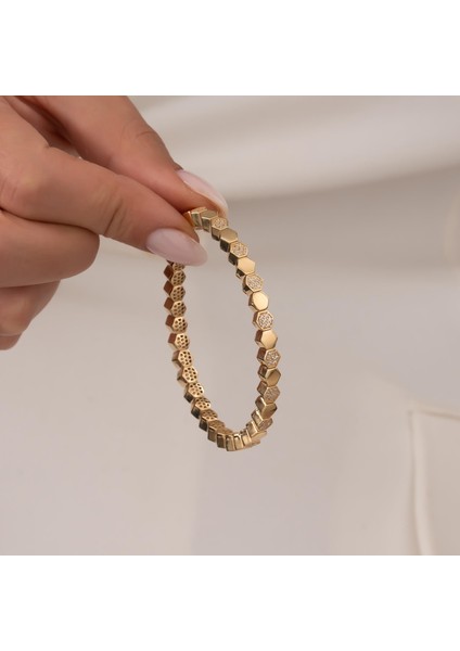 Taşlı Spor Model 14 Ayar Altın Kelepçe fiyatları