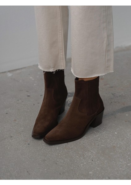 Rudyy Kahve Süet Hakiki Deri Kadın Bot fiyatları