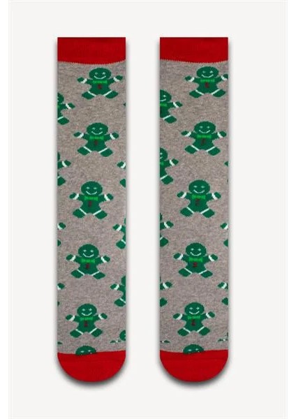 Yeşil Kurabiye Adamlar Havlu Çorap