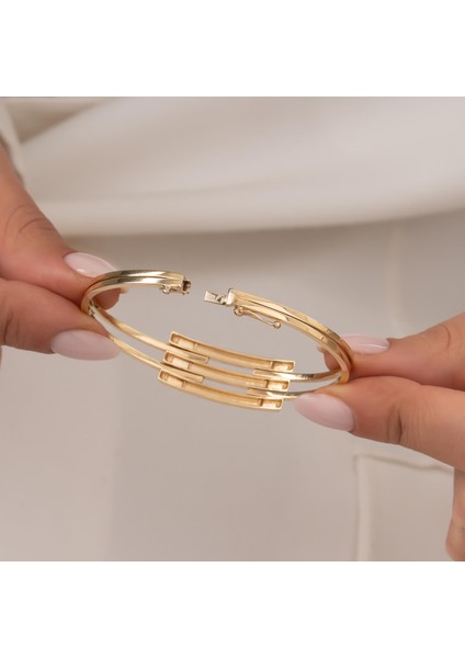 Kaburga Model 14 Ayar Altın Kelepçe modelleri