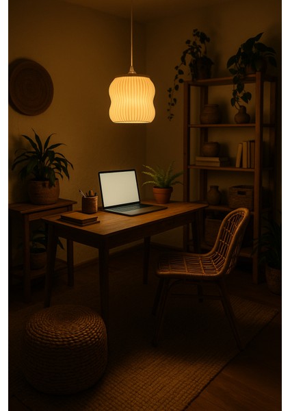 Dekoratif Avize Ice Serisi Ev Ofis Veranda Mutfak Çap 20 cm ( Büyük Boy ) modelleri