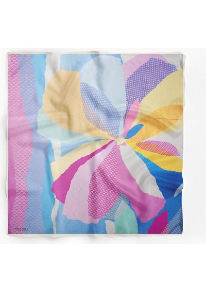 %100 Ipek Kadın Desenli Bandana 80X80 fiyatları