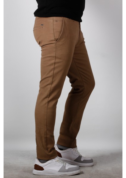 Erkek Chino Pantolon Slim Fit Dar Kesim Camel 1747 5594 fiyatları