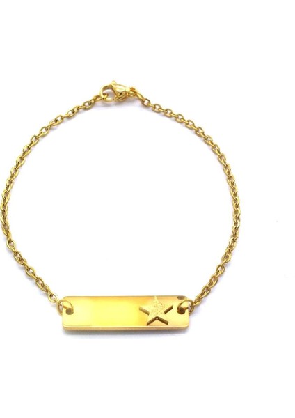 Altın Kaplama Yıldız Model Unisex Bileklik BLK-1019 fiyatları