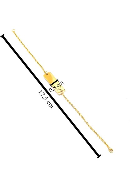 Altın Kaplama Yıldız Model Unisex Bileklik BLK-1019 fırsatları