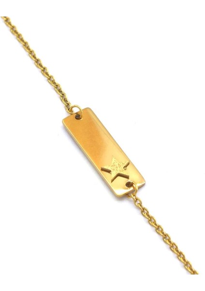 Altın Kaplama Yıldız Model Unisex Bileklik BLK-1019 indirimleri