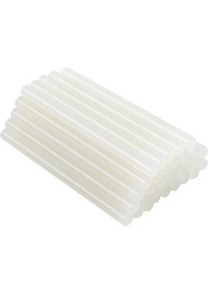 Kalın Silikon Çubuk 10’lu Paket – Şeffaf Yedek Silikon