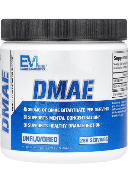 Dmae Brain & Cognitive Mental Concentration Support 286 Servis