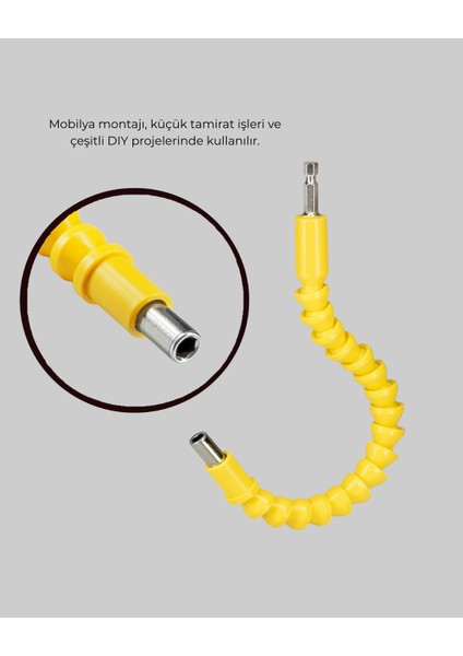 12’li Akrobat Bits Vidalama Seti Esnek Uç Çok Yönlü Kullanım modelleri