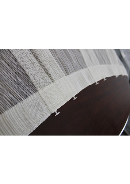 Simli Düz Çizgili Döner Tül Seyrek (1 x 2) Pileli fiyatları