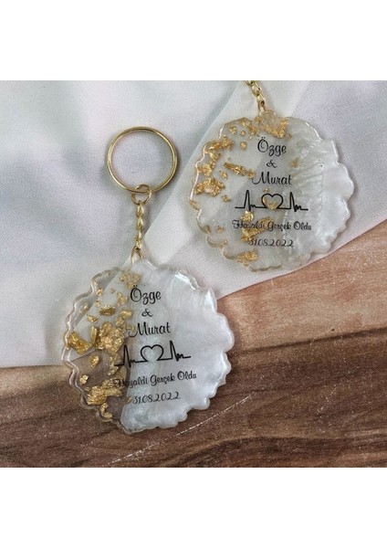 Epoksi Silikon Kalıp Tırtıklı Geode Anahtarlık Kalıbı 4.8 cm 30 Lu fiyatları