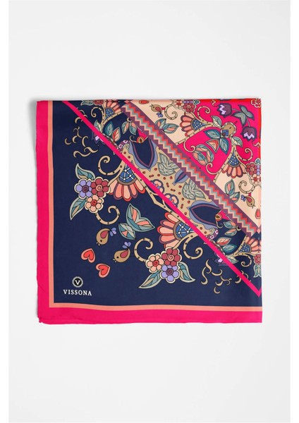 %100 Ipek Etnik Desenli Kadın Bandana indirimleri