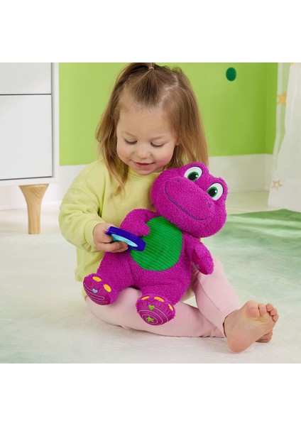 HYG89 Fisher-Price Kalp Yapan Barney Pelüş Oyuncağı