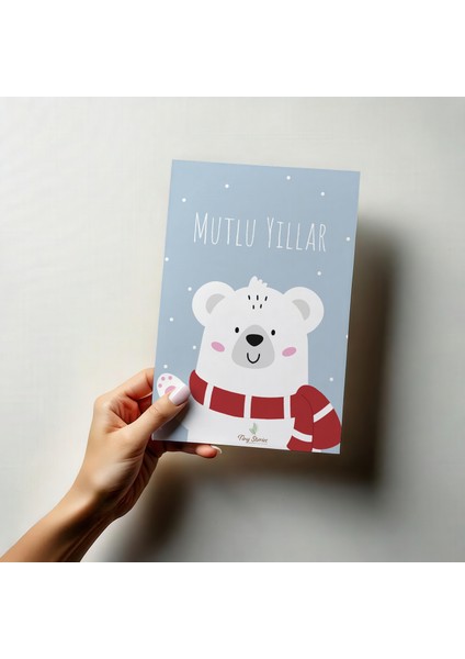 4'lü Yılbaşı Kutlama Kartı Seti/ Kartpostal