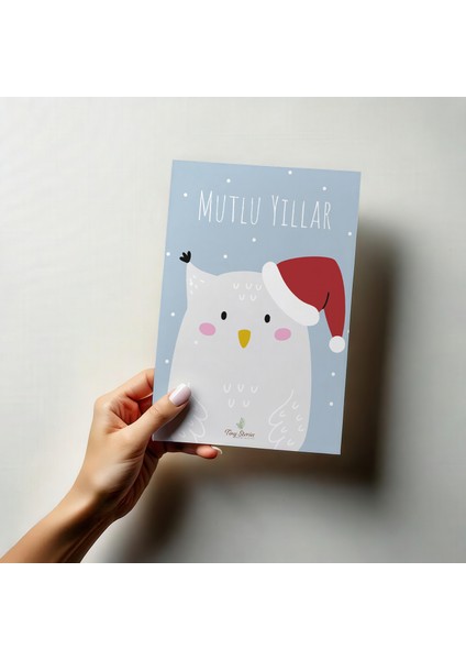 4'lü Yılbaşı Kutlama Kartı Seti/ Kartpostal modelleri