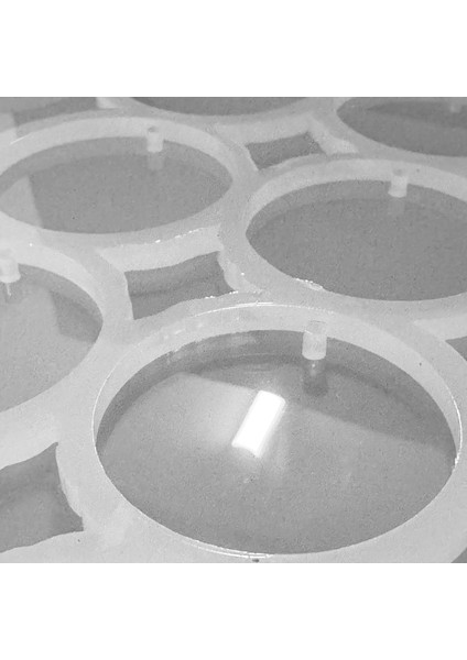 Epoksi Silikon Kalıp Yuvarlak Delikli Anahtarlık Kalıbı 5 cm 40 Lı fiyatları