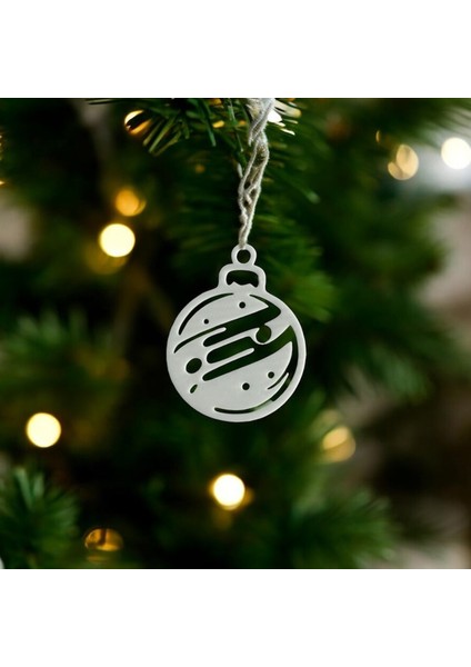 6 Parça Dekoratif Beyaz Yılbaşı Ağacı Süs Seti fırsatları